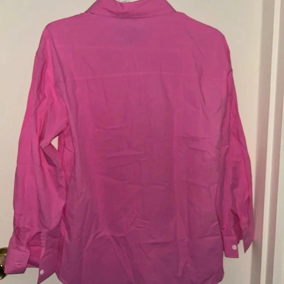 😍NWT size small women’s pink button down blouse - Picture 5 of 6